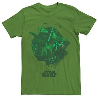 Men's Star Wars Scenes In Yodas Head Tee