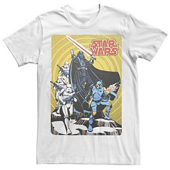 Men's Star Wars Vintage Group Shot Poster Tee