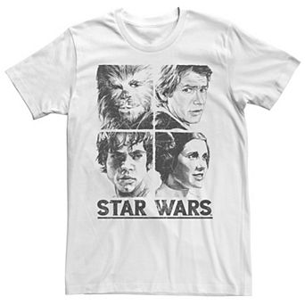 Men's Star Wars Character Sketch Box Up Tee
