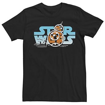 Men's Star Wars: The Rise Of Skywalker BB-8 Title Logo Tee