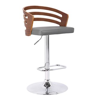 Armen Living Adele Mid-Century Adjustable Swivel Barstool