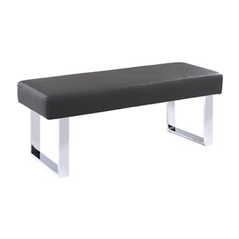 Armen Living Amanda Contemporary Dining Bench