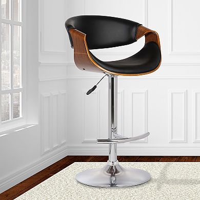 Armen Living Butterfly Adjustable Swivel Stool