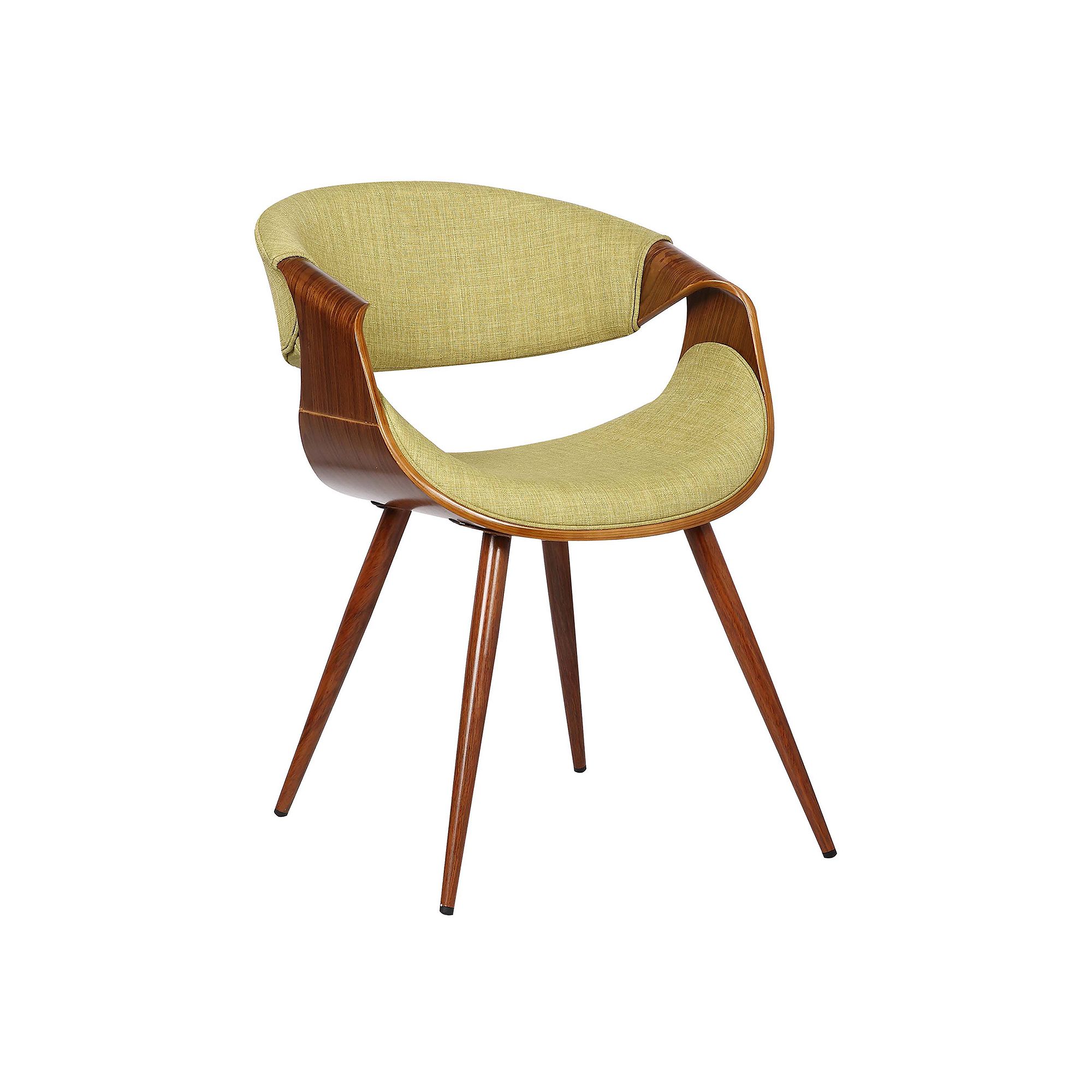 Armen Living Butterfly Mid-Century Dining Chair, Green