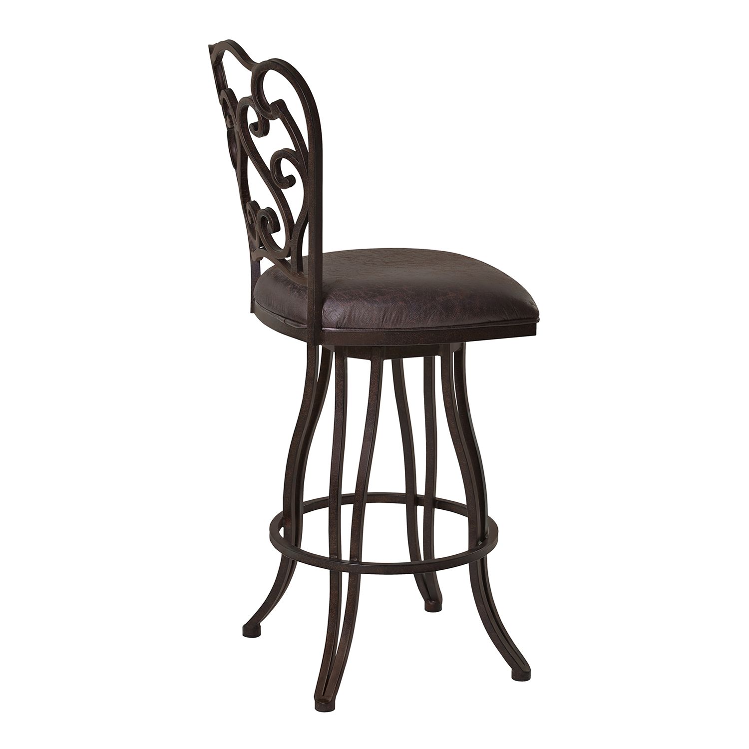 Armen Living Celeste Swivel Stool - Thumbnail 4