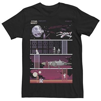 Men's Star Wars Retro Video Game Theme Tee