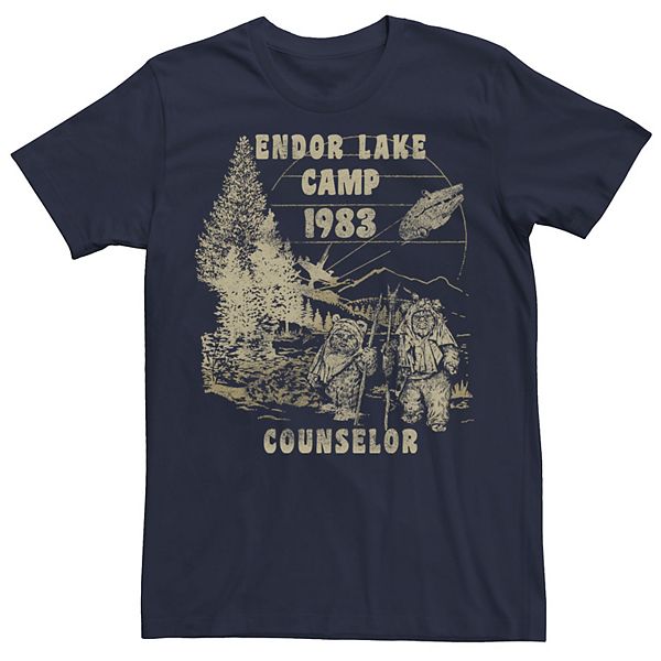 Men's Star Wars Ewok Endor Lake '83 Camp Counselor Tee