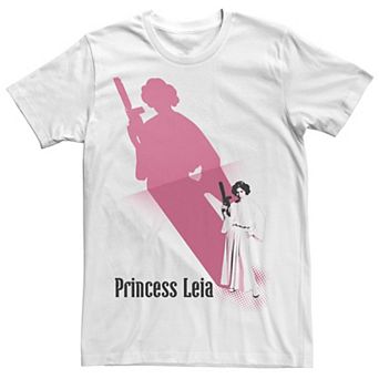 Men's Star Wars Princess Leia Abstract Shadow Graphic Tee