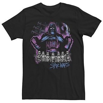 Men's Star Wars Darth Vader Over Stormtroopers Tee