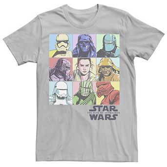 Men's Star Wars The Rise of Skywalker Pastel Character Box Tee