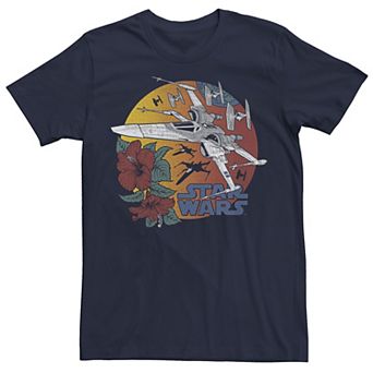 Men's Star Wars The Rise of Skywalker Tropical X-Wing Tee