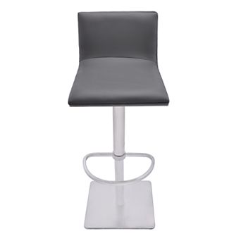 Crystal Adjustable Swivel Barstool