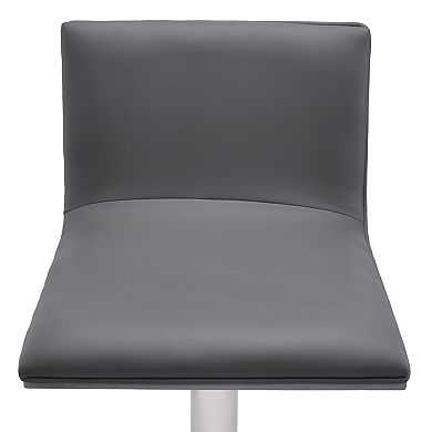 Crystal Adjustable Swivel Barstool