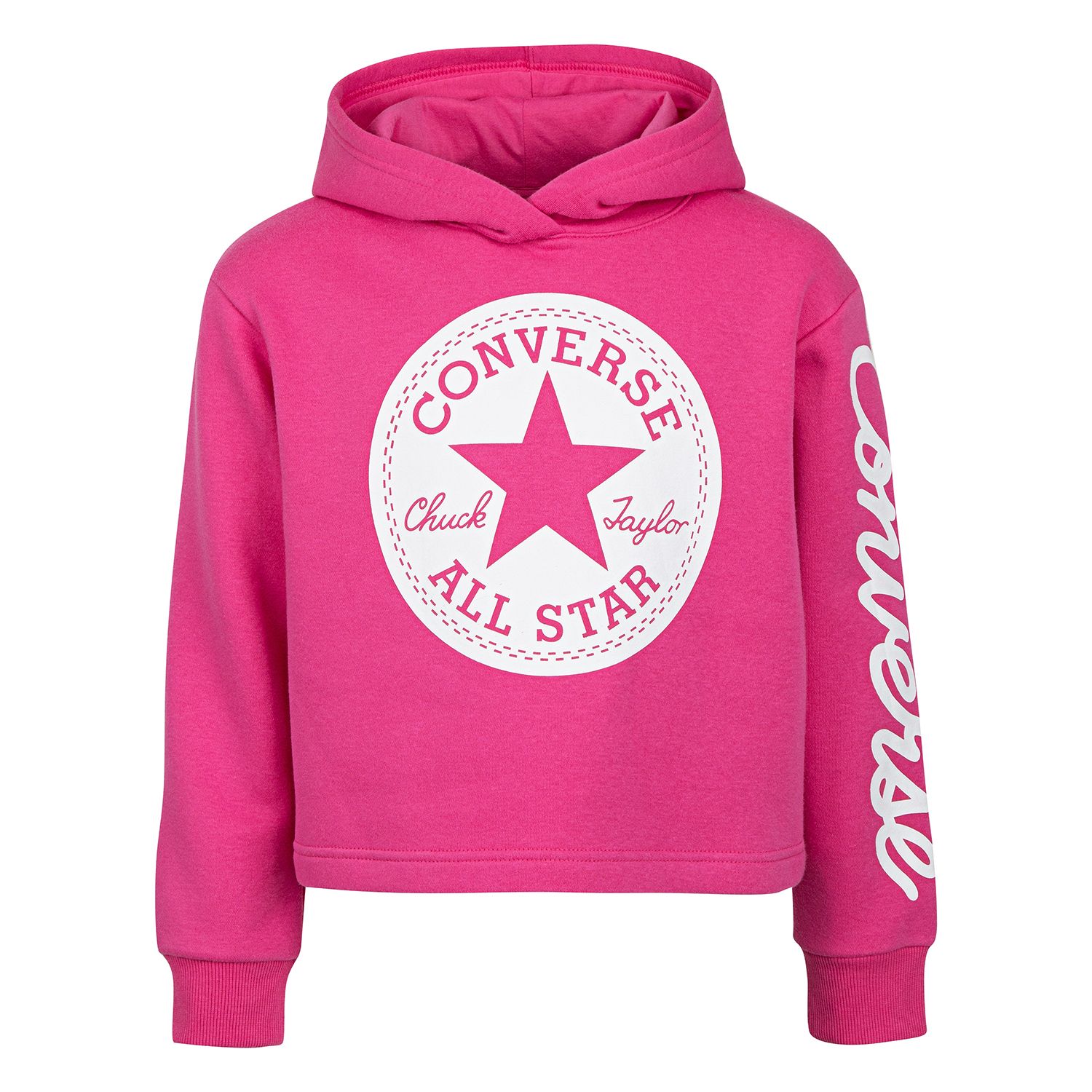 converse crop hoodie