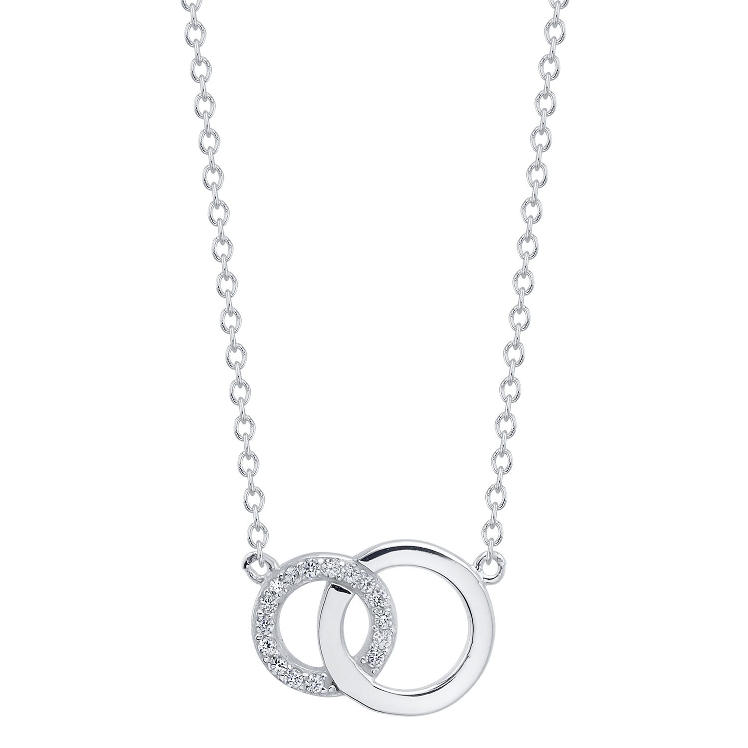 mother daughter circle necklace