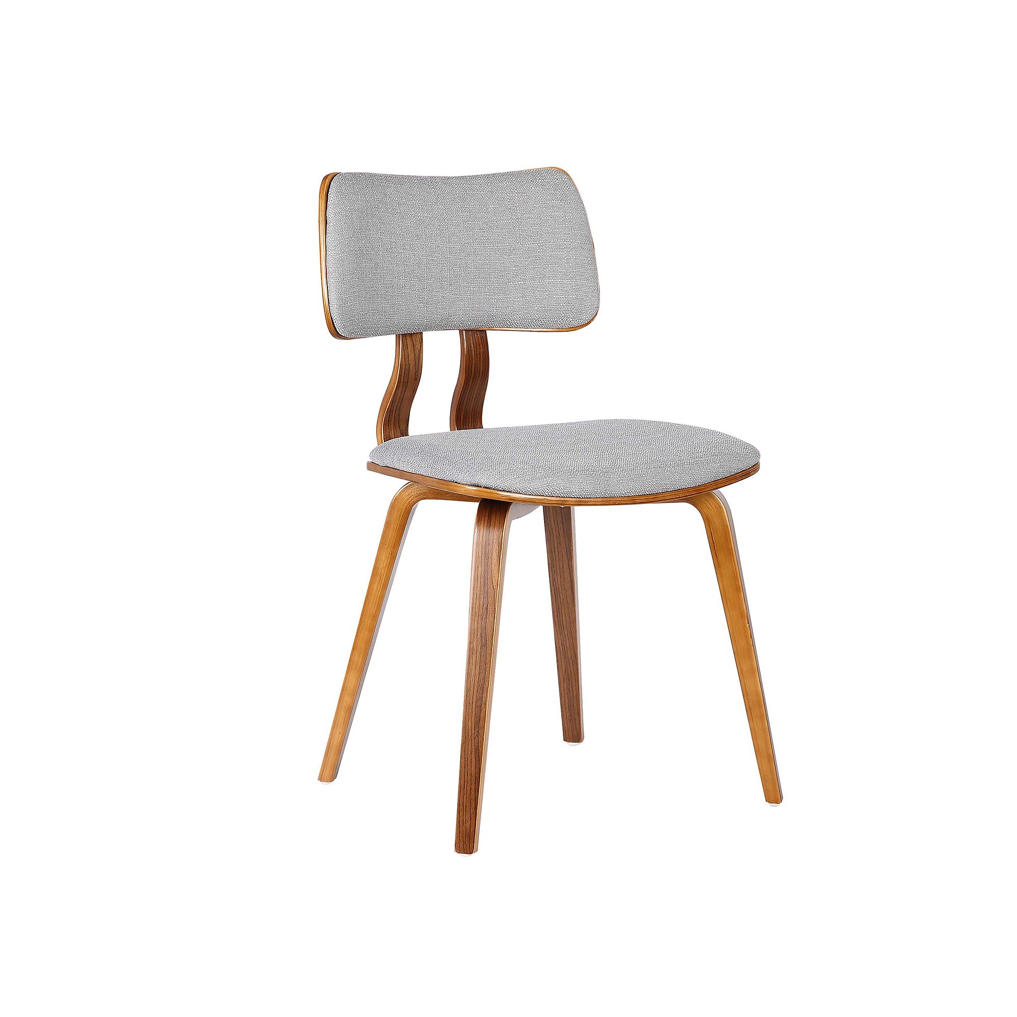 Armen Living Jaguar Mid-Century Dining Chair, Gray