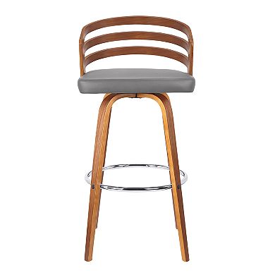 Armen Living Jayden Mid-Century Modern Swivel Counter Stool