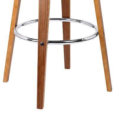 Armen Living Jayden Mid-Century Modern Swivel Counter Stool