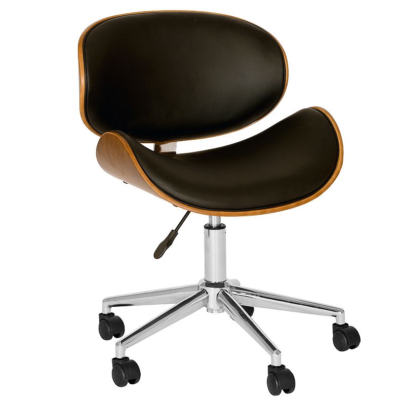 Armen Living Daphne Modern Office Chair, Black