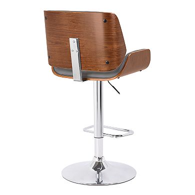 Armen Living London Contemporary Swivel Bar Stool