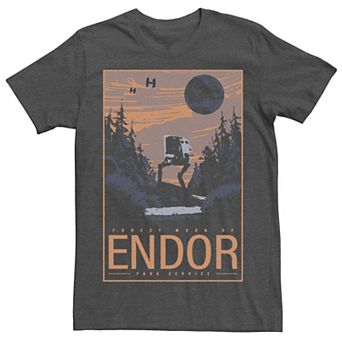 Men's Star Wars Forest Mood Of Endor Park Service Tee
