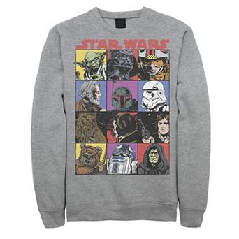 Men's Star Wars Comic Strip Cartoon Group Sweatshirt