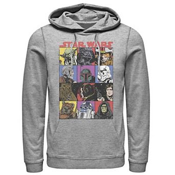 Men's Star Wars Comic Strip Cartoon Group Hoodie
