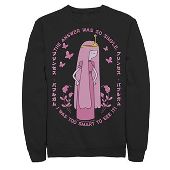 Men's Adventure Time Princess Bubblegum Quote Kanji Portrait Fleece