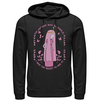 Men's Adventure Time Princess Bubblegum Quote Kanji Portrait Hoodie