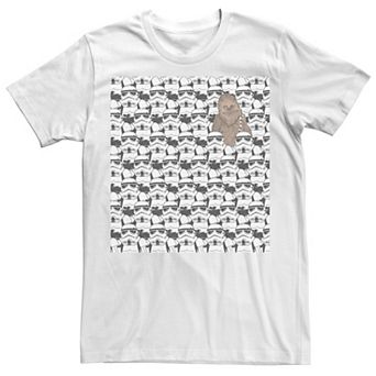 Men's Star Wars Stormtrooper Chewbacca In Crowd Tee