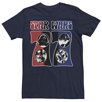 Men's Star Wars Groovy Retro '77 Villainous Waves Tee