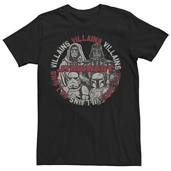 Men's Star Wars Villains Group Shot Circle Logo Tee