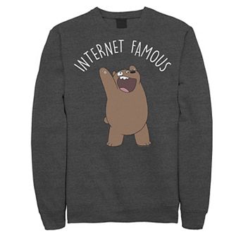 Men's Cartoon Network We Bare Bears Internet Famous Fleece