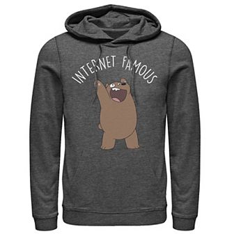Men's Cartoon Network We Bare Bears Internet Famous Hoodie