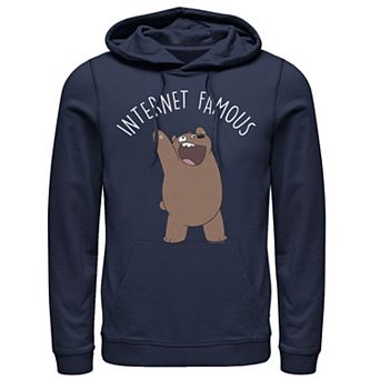 Men's Cartoon Network We Bare Bears Internet Famous Hoodie