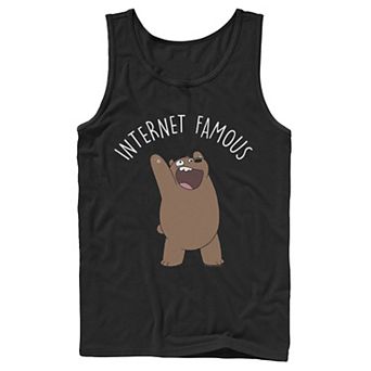 Men's Cartoon Network We Bare Bears Internet Famous Tank Top