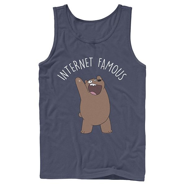 Men's Cartoon Network We Bare Bears Internet Famous Tank