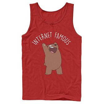 Men's Cartoon Network We Bare Bears Internet Famous Tank Top