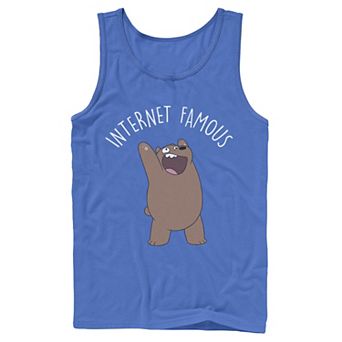 Men's Cartoon Network We Bare Bears Internet Famous Tank Top