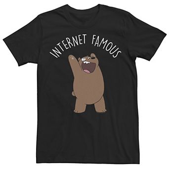 Men's Cartoon Network We Bare Bears Internet Famous Tee