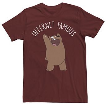 Men's Cartoon Network We Bare Bears Internet Famous Tee