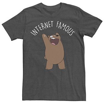 Men's Cartoon Network We Bare Bears Internet Famous Tee