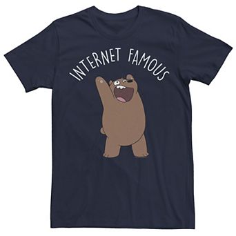 Men's Cartoon Network We Bare Bears Internet Famous Tee