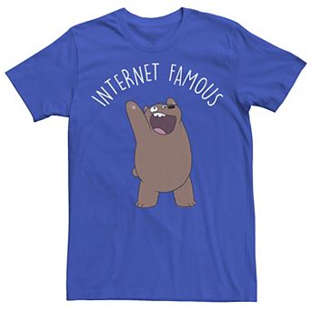 Men's Cartoon Network We Bare Bears Internet Famous Tee