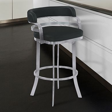 Armen Living Prinz Counter Swivel Bar Stool