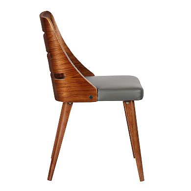 Armen Living Storm Mid-Century Modern Dining Chair 2-piece Set