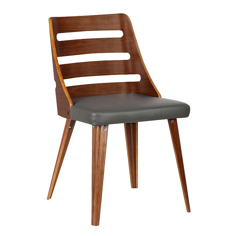 Armen Living Storm Mid-Century Modern Dining Chair 2-piece Set, Grey
