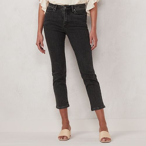 Women's LC Lauren Conrad High-Waisted Slim Straight Ankle Jeans
