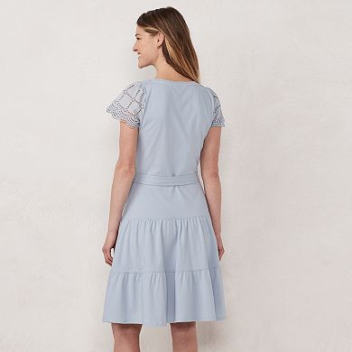 Women's LC Lauren Conrad Eyelet Fit & Flare Dress