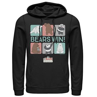 Men's We Bare Bears Bears Win Character Panels Hoodie